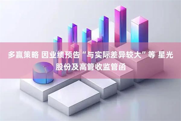 多赢策略 因业绩预告“与实际差异较大”等 星光股份及高管收监管函