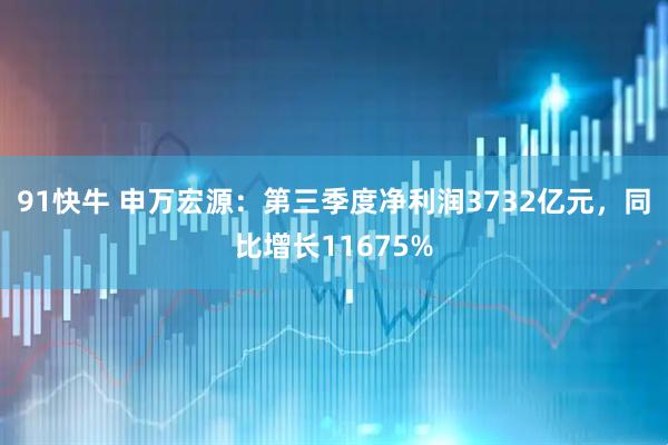 91快牛 申万宏源：第三季度净利润3732亿元，同比增长11675%